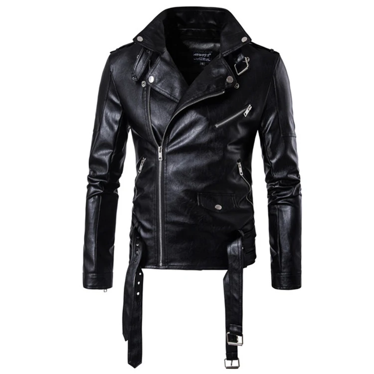 Leather Motorcycle Jacket for Men Moto Riding Cafe Racer Custom Design Logo Biker Jackets CE Armored Casual