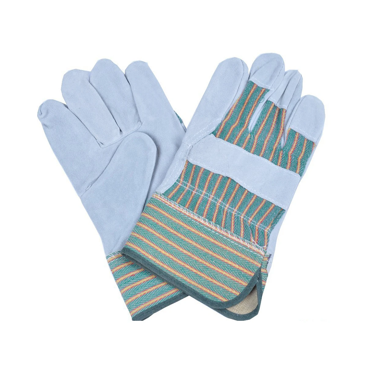 OEM Competitive Price Full Palm Safety Cow Leather Working Gloves Industrial Gardening Work Safety Gloves