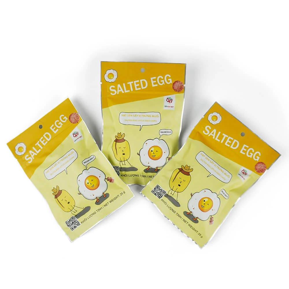 Снэки со вкусом соленых яиц семена лотоса из Вьетнама вес нетто 25 граммов сертификат HACCP ISO