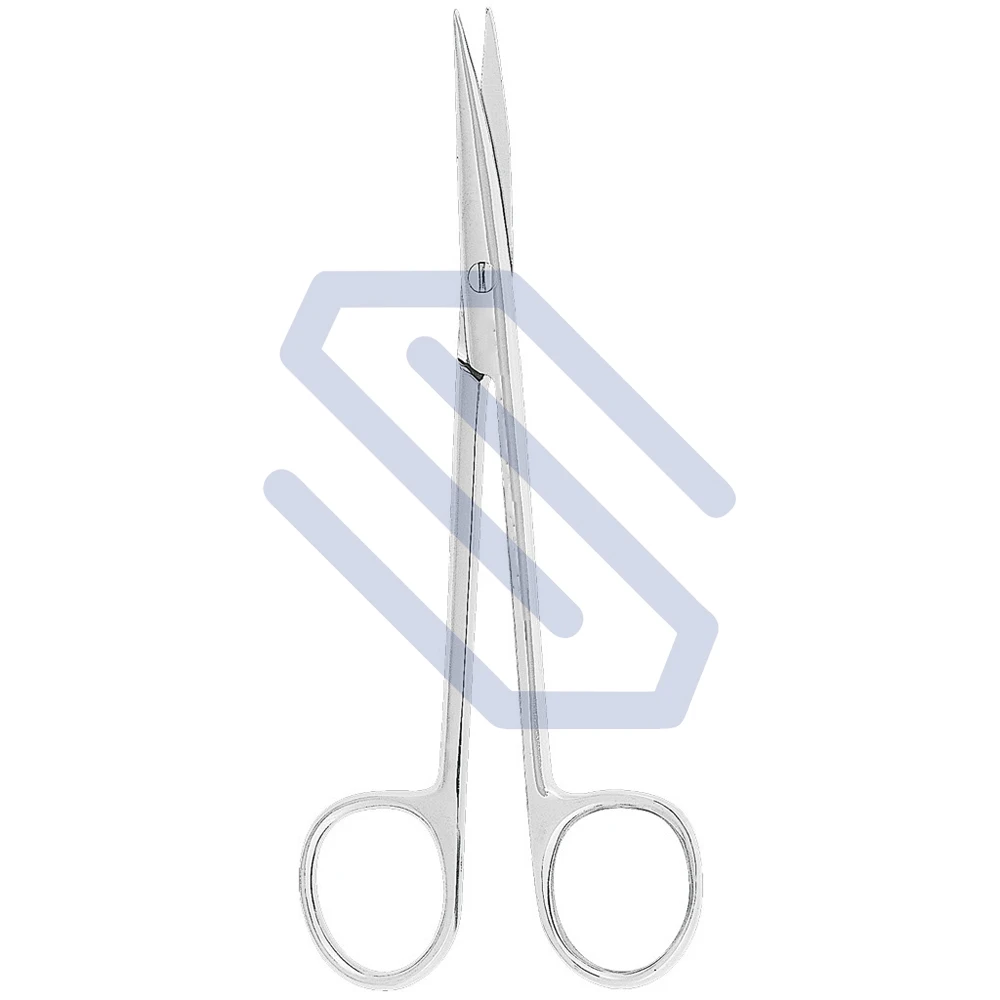SULLIVAN Medical Surgery Scissors 14.5cm Stainless Steel Curved Saw Edge Manual Power Source-Surgical Bandage & Gum Scissor