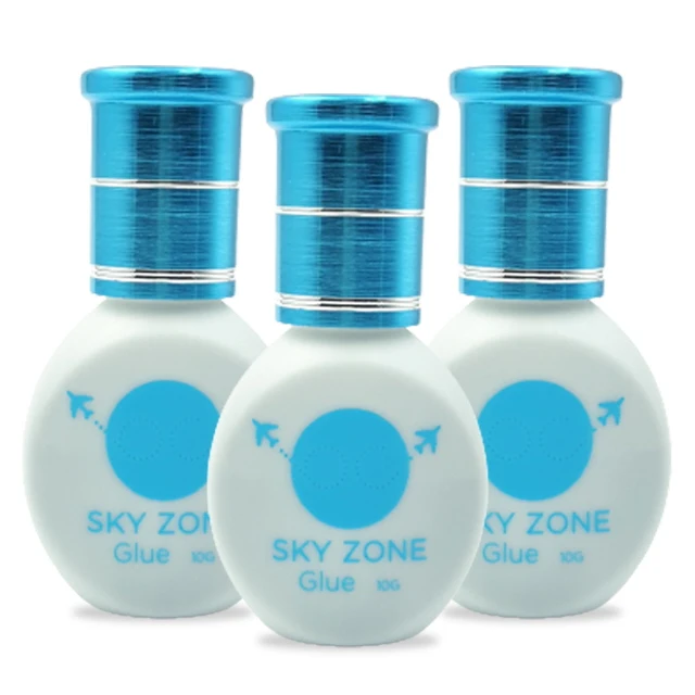 Wholesale Sky Zone Glue 10ml Premade Fans Individual Eyelash Extension Glue Fast Dry Long Lasting Waterproof Korea Sky Glue