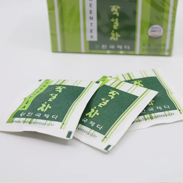 Корейский здоровый зеленый чайный пакетик Jacksul для офиса Сделано в Корее