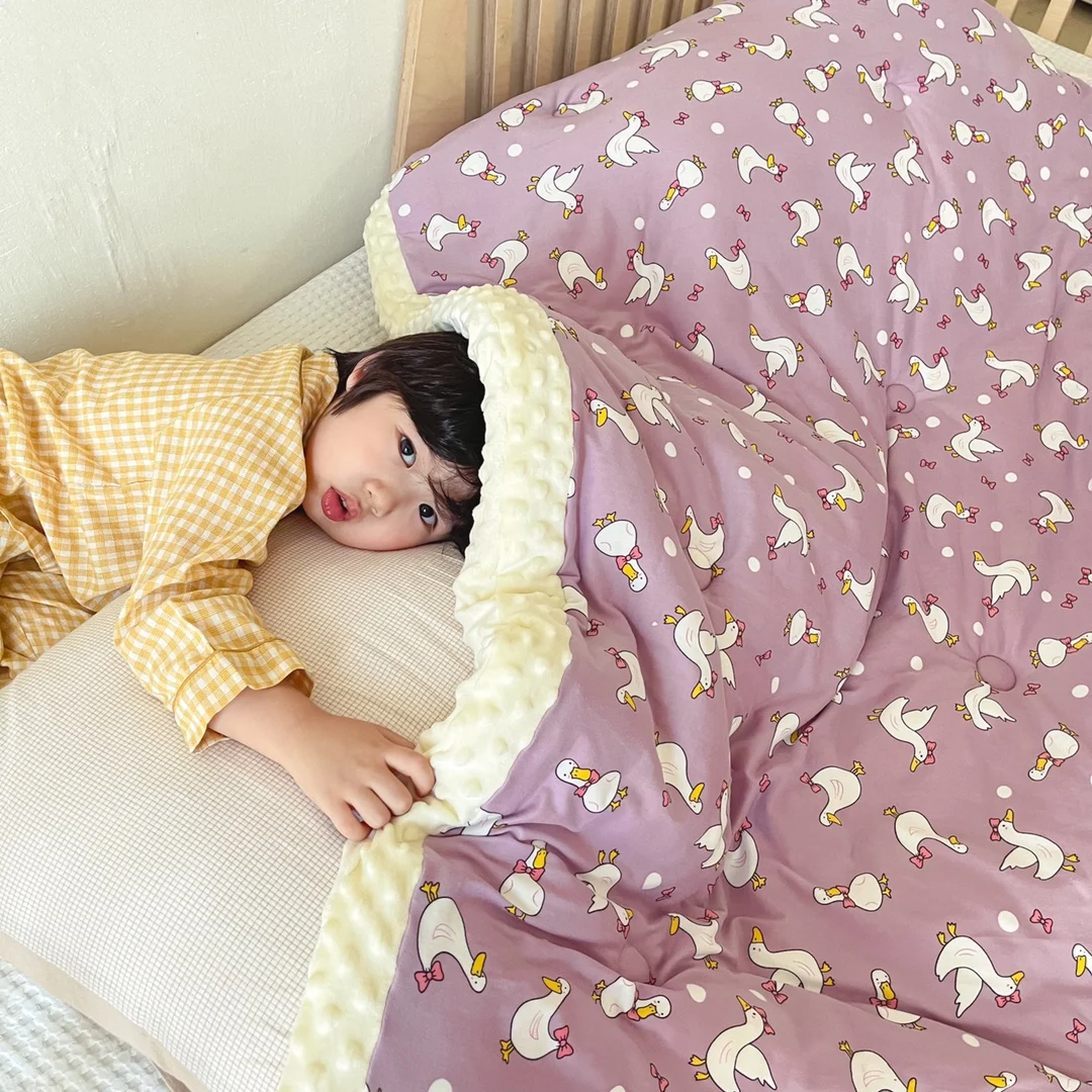 Double Sided Design kids soft bedroom quilts baby comforter quilt cover For Kids Babies Toddlers