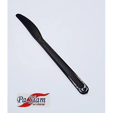 Factory Hot Sale Camping Cutlery Set Industrial Kitchen Black Disposable Polypropylene Plastic NKPP13 KNIFE