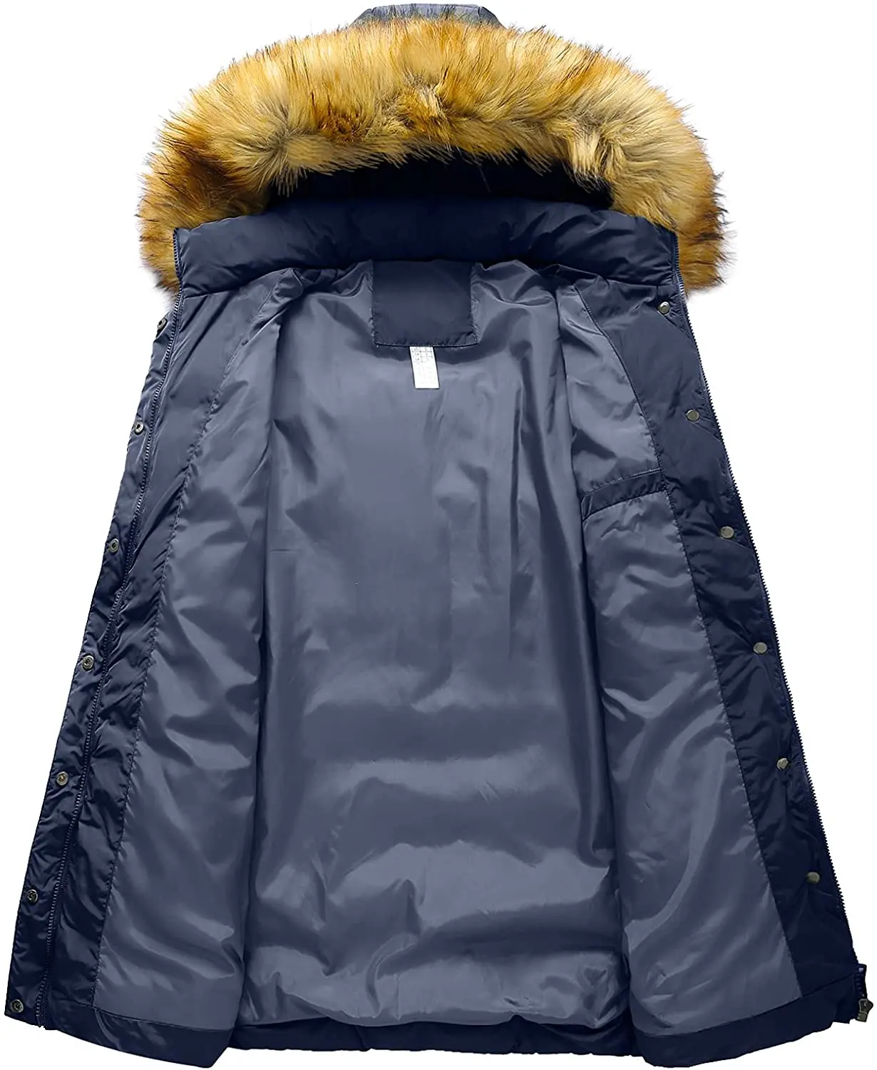 Высококачественная женская зимняя пуховая куртка пуховик парка пальто со съемным меховым капюшоном