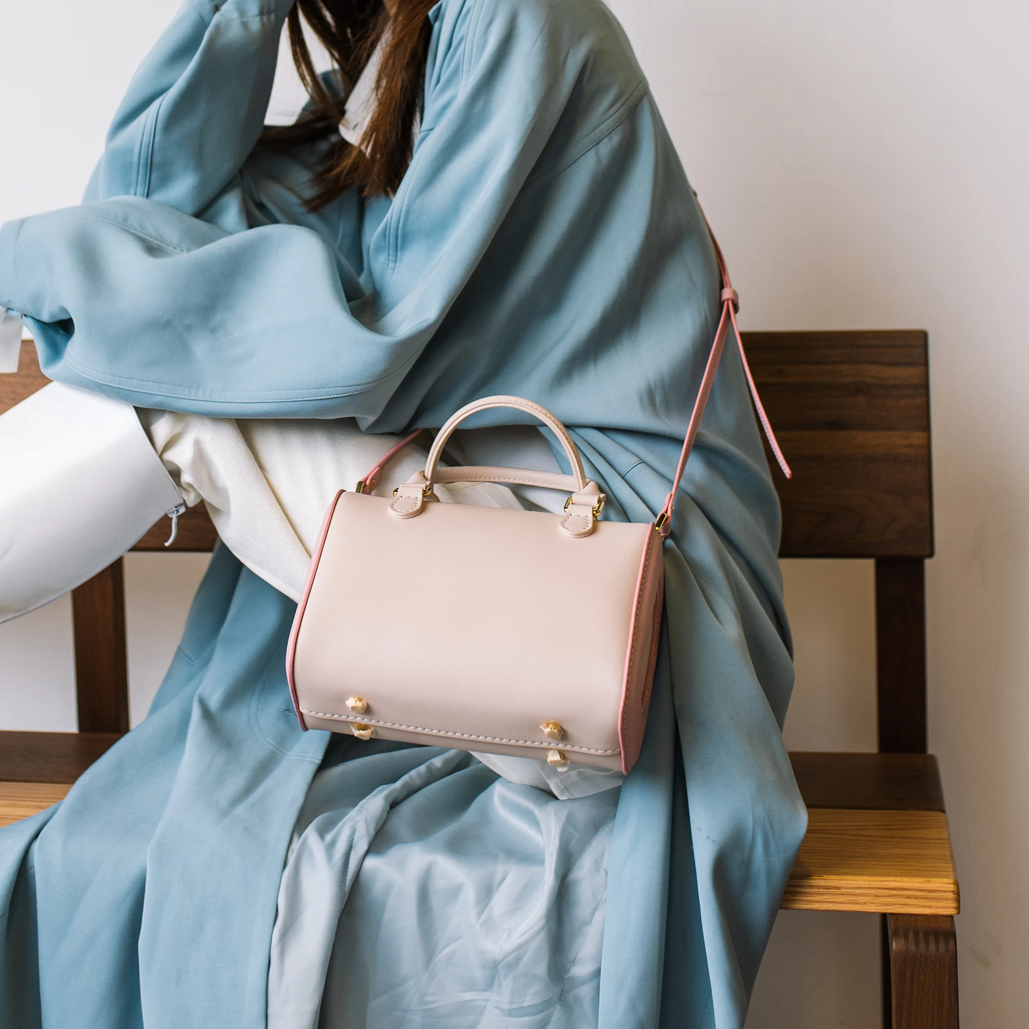 DIY Handmade Bag Kits Designer Boston Pillow Leather Shoulder Travel Bag  Fashion And Vintage  Leather Ladies  Handbags