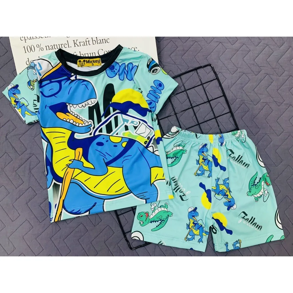 
Высококачественные комплекты одежды для мальчиков из полиэстера с 3D рисунком и анимационными героями мультфильмов 