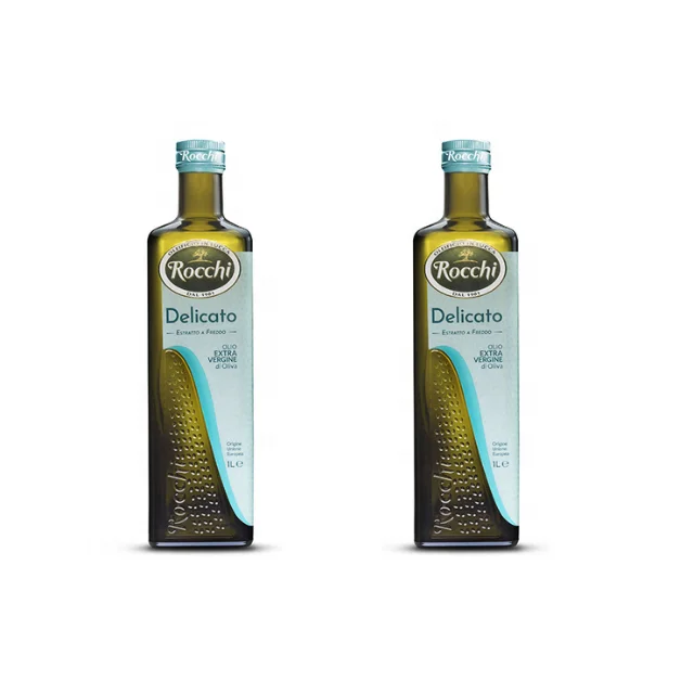 Pure Precious Italian Extra Virgin Olive Oil Glass Bottle 1L Ideal For Cooking and Dressing Food