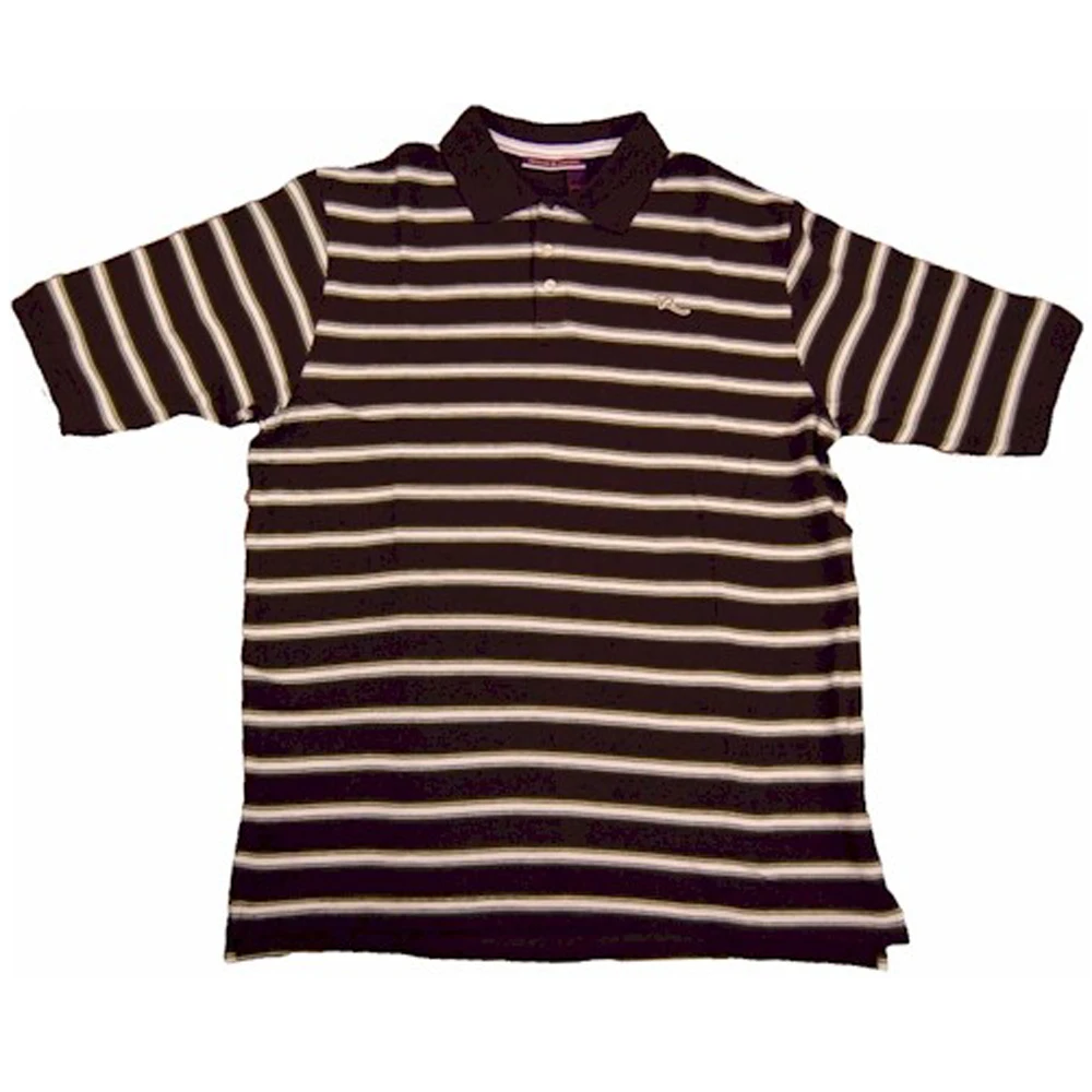 
100% Cotton Yarn Dyed Striper Three Colour Polo Shirt 