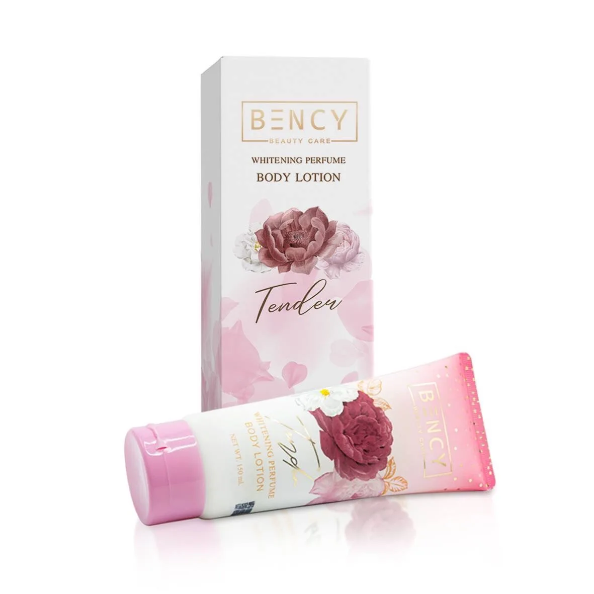 150mL Hot Seller Moisturizing Body Cream Lotion Bency Tender Whitening Perfumed Body Lotion Tube from Thailand