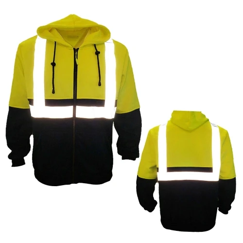 
Professional Mens Working Safety Fleece Security Jackets factory high Visibility safety jacket construction jackets 