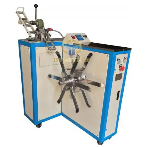Long chain zipper winding machine