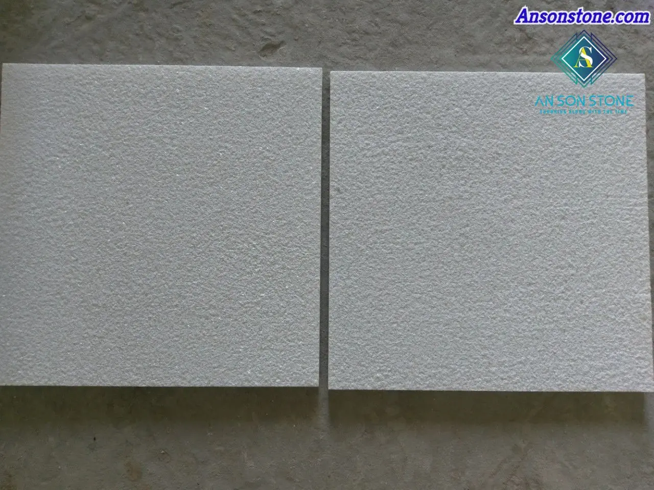 Самая дешевая цена Белая Мраморная втулка молотковая настенная плитка 40 см x от прямого производителя AN SON CORPORATION