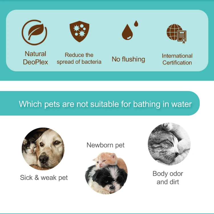 new hot innovative high quality product deodorizing dry pet shampoo for dogs&cats  Waterless Shampoo