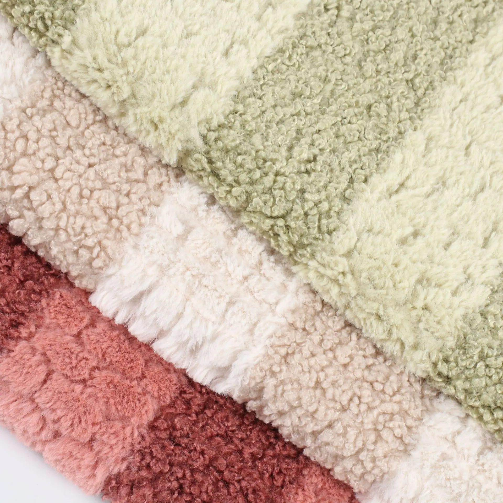 
Two-color velvet Teddy velvet jacquard rabbit hair customised ptinting brushed coat coat home textile clothing plush toy fabric 