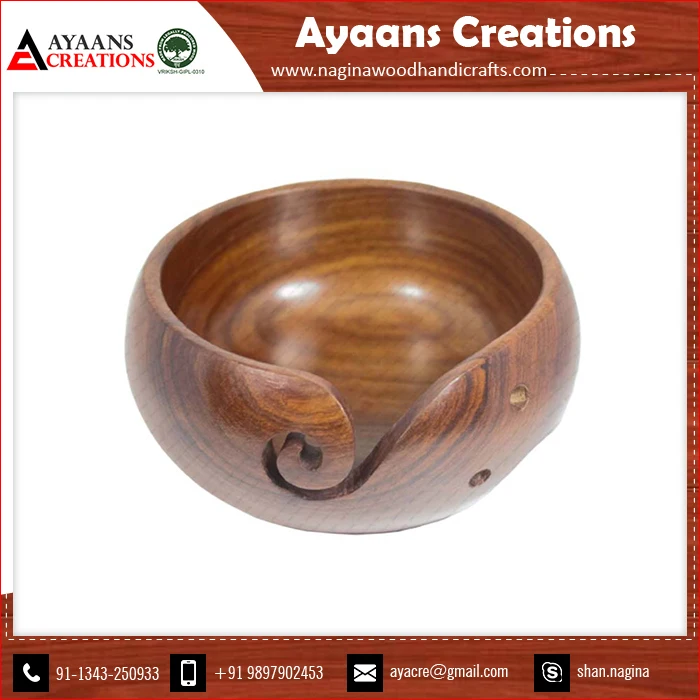 Wooden Yarn Bowl