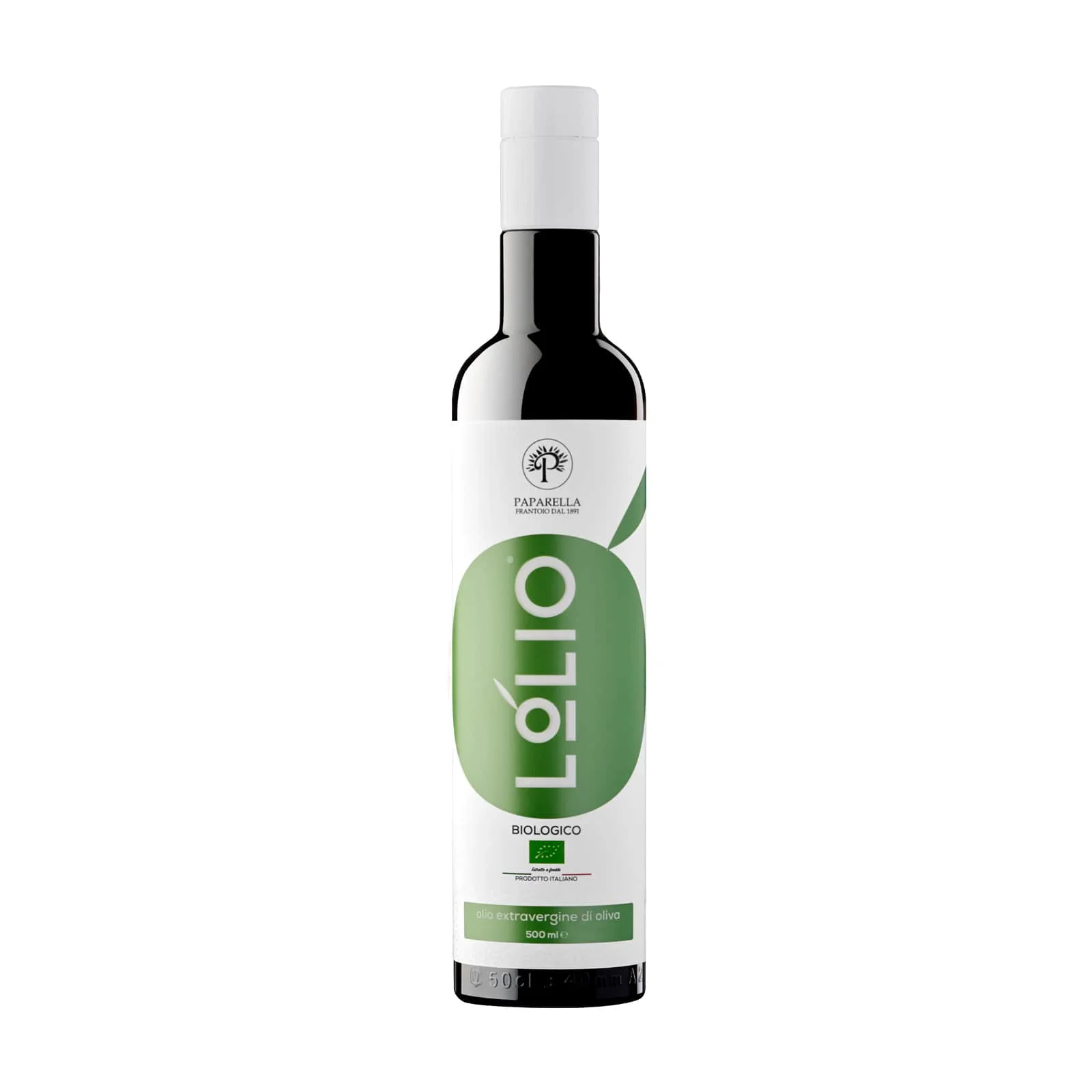 BIO LOLIO Italian Organic Extra Virgin Olive Oil 0,750 L - Frantoio Paparella - Puglia - Italy