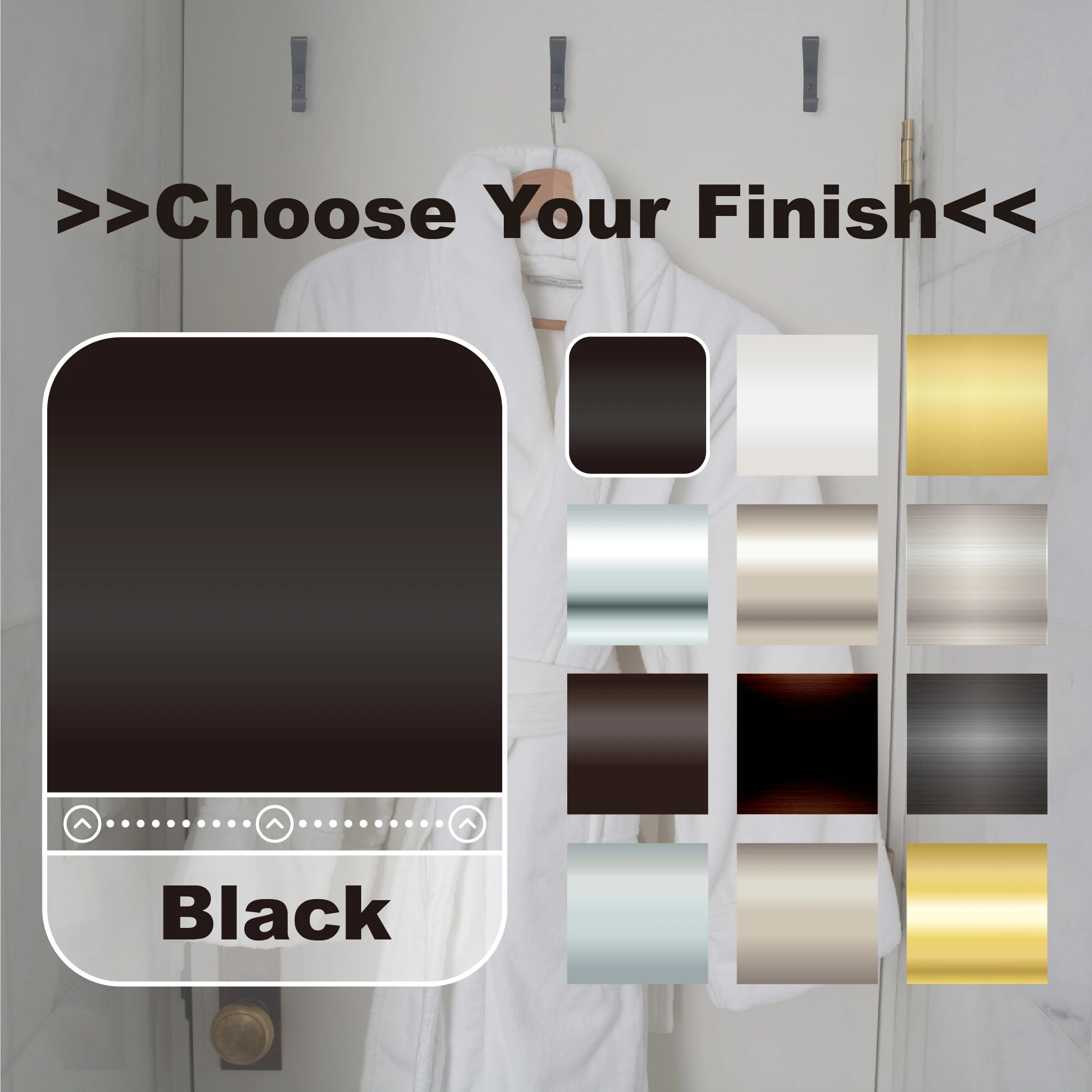 HOWTOOL A334  Decoration Farmhouse Rustic Metal Double Utility Hook for Entryway Hallway Bedroom Living Room