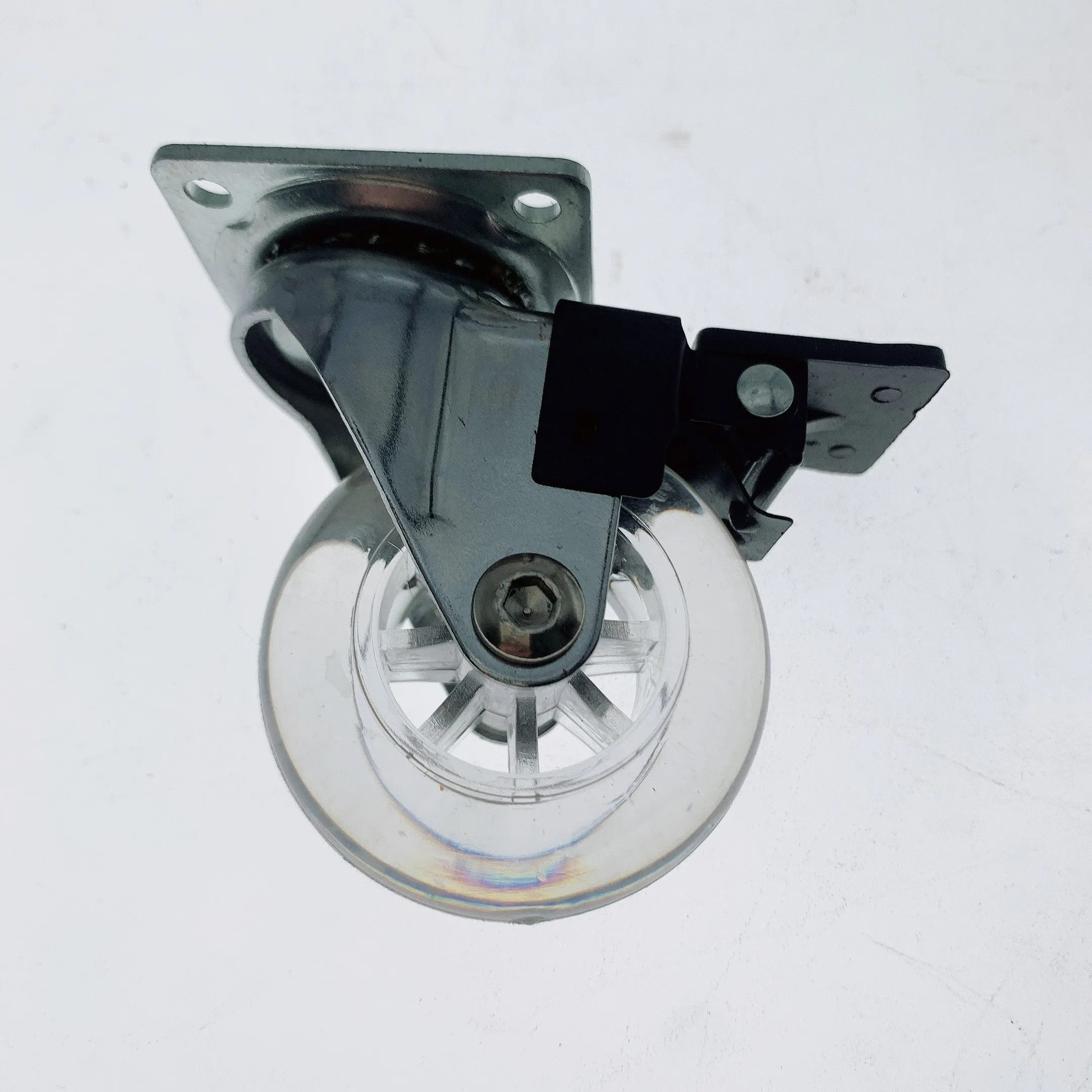 2 Inch Transparent PVC Castors Swivel With Brake For Furniture 50mm Crystal PVC Casters Best Quality from Viet Nam