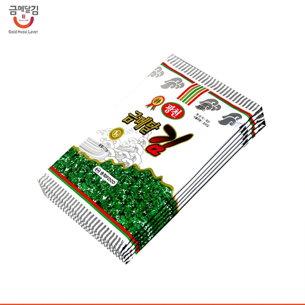 South Korean Organic Roasted laver Delicious Crispy Seasoned  Nori Compressed Seaweed for Sushi Kimbab