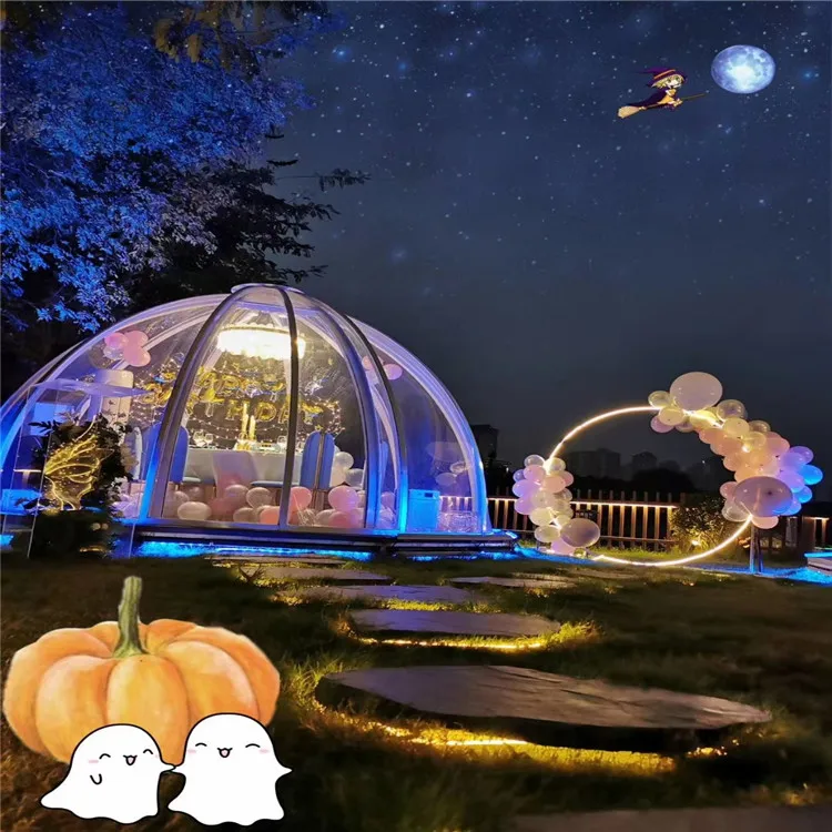 House Bed Tent Storm Snow Proof Customized Use Modern Prefab Geodesic Mini Tent House  Outdoor Inflatable House Tent