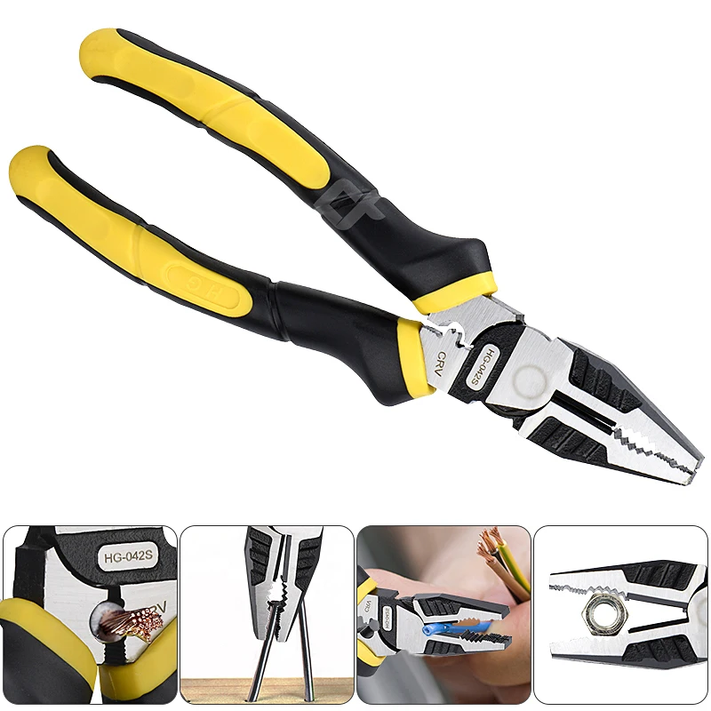 Electrician Pliers Tools Multifunction Combination Pliers Flat/Round Pliers DIY Tool Accessories
