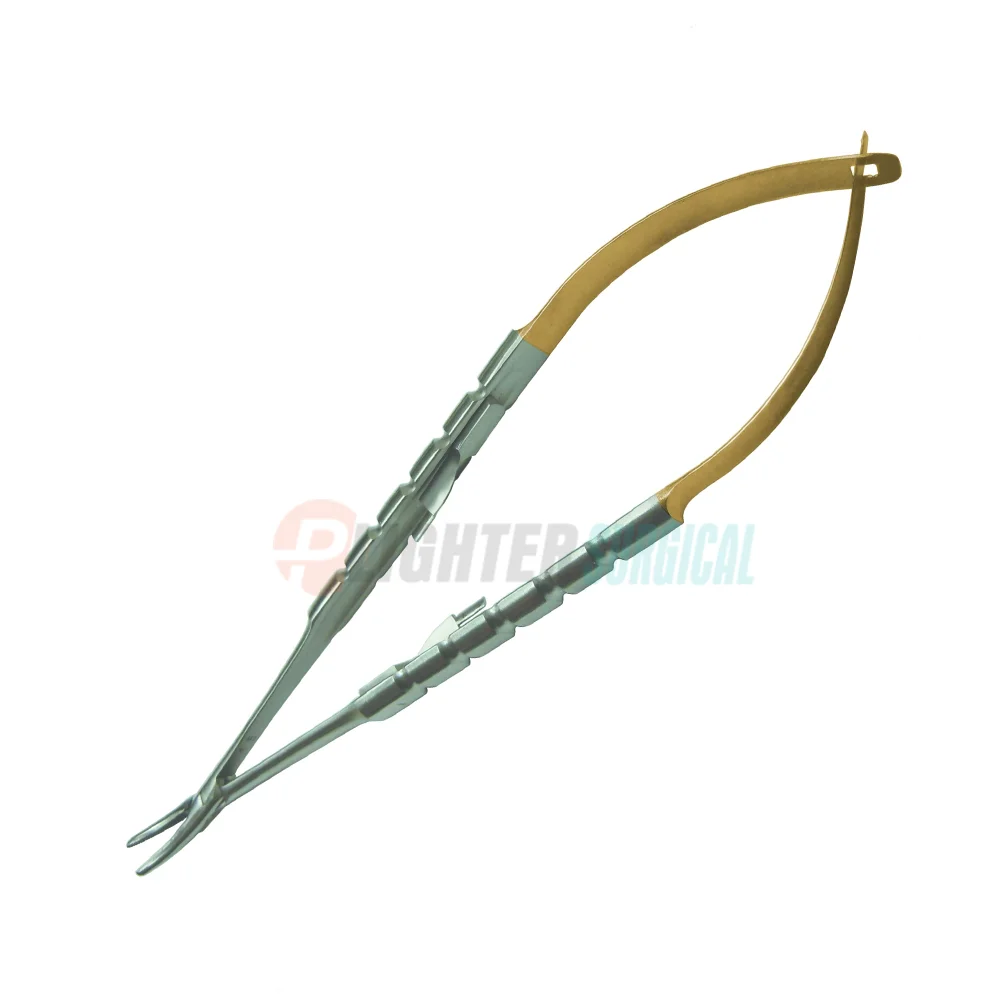 Castroviejo TC держатель иглы микро карбид вольфрама вставленный хирургический