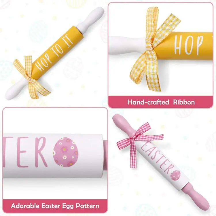 Food Grade New Kids French Wooden Mini Engraved Rolling Pin