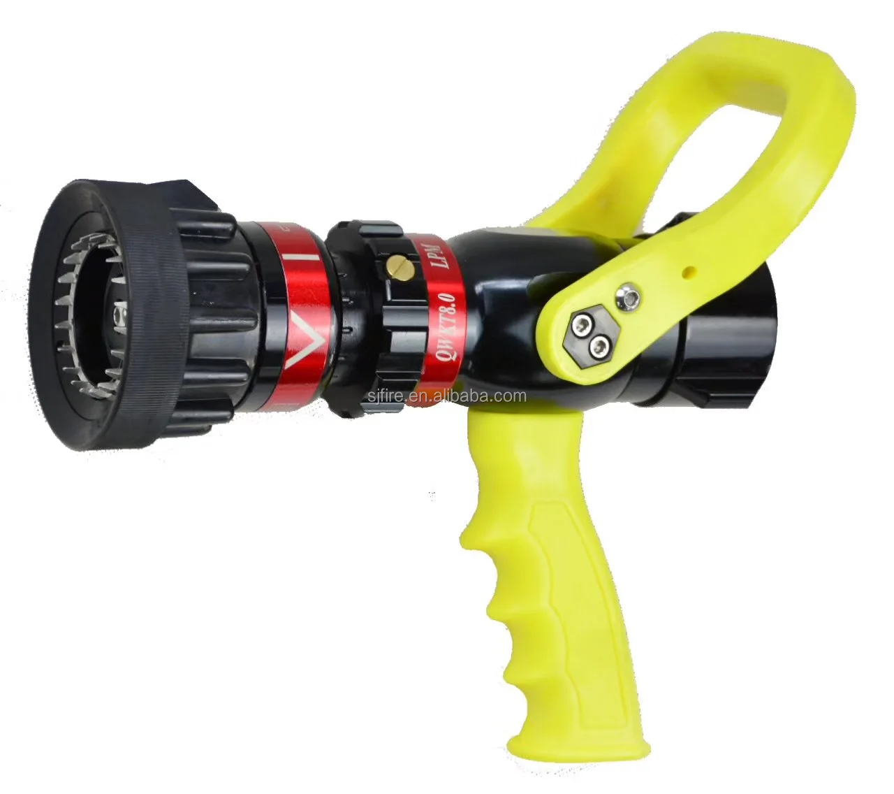 High quality Red black Colour Selectable Flow Pistol Grip Jet Spray protek fire nozzle