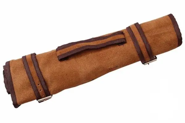 Handmade Damascus Steel Chef Knives Set  For kitchen use hand forge knife with leather sheath fixed blade KK-10  Gift knife