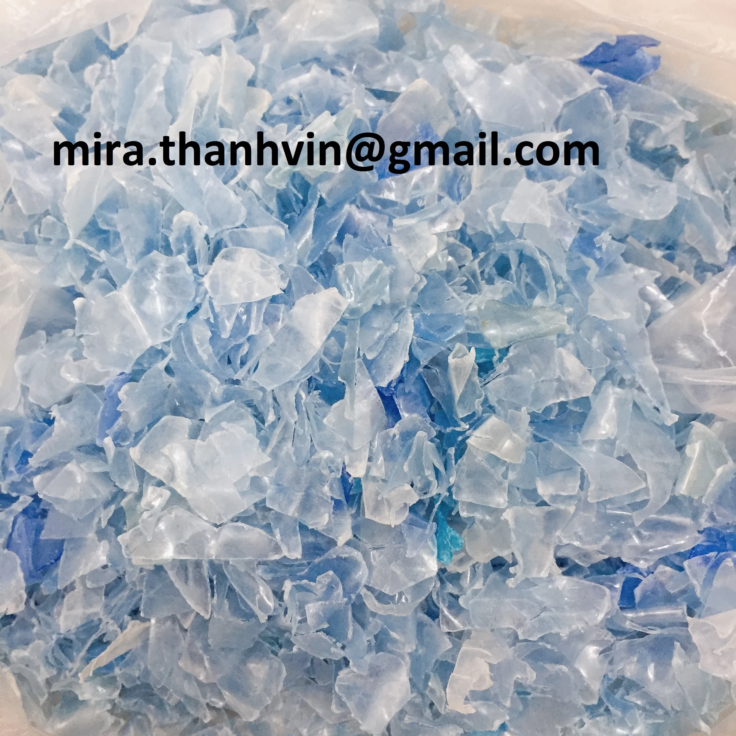 ПЭТ бутылки хлопья вторичного класса из Вьетнама светло-голубые прозрачные зеленые цвета от Вьетнама производитель-Мисс Мира