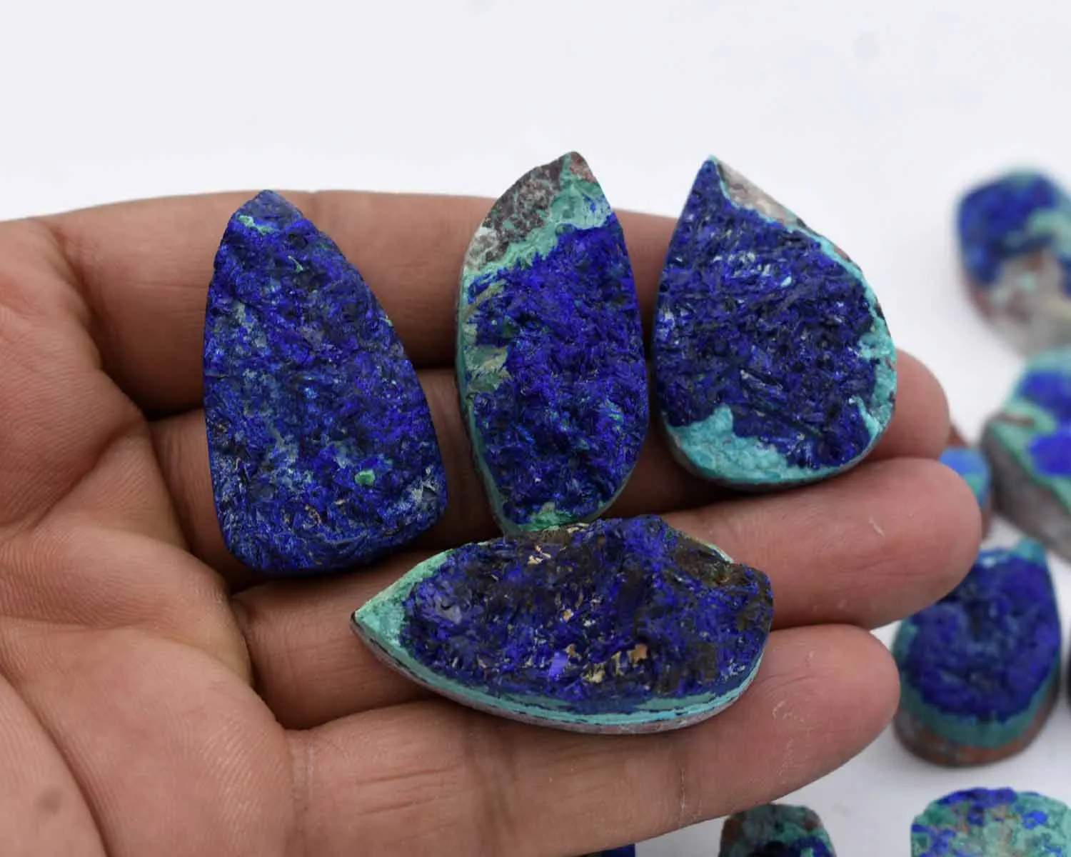 
 Драгоценный камень Друза азурита голубого цвета, оптовая продажа, драгоценный камень Друза азурита голубого цвета для ювелирных изделий  