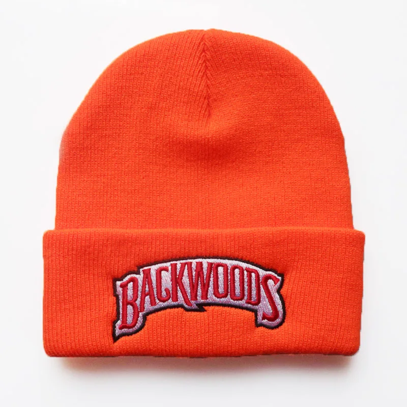 Новые хлопковые мягкие зимние шапки вязаная шапка с вышивкой BACKWOOD логотипом на
