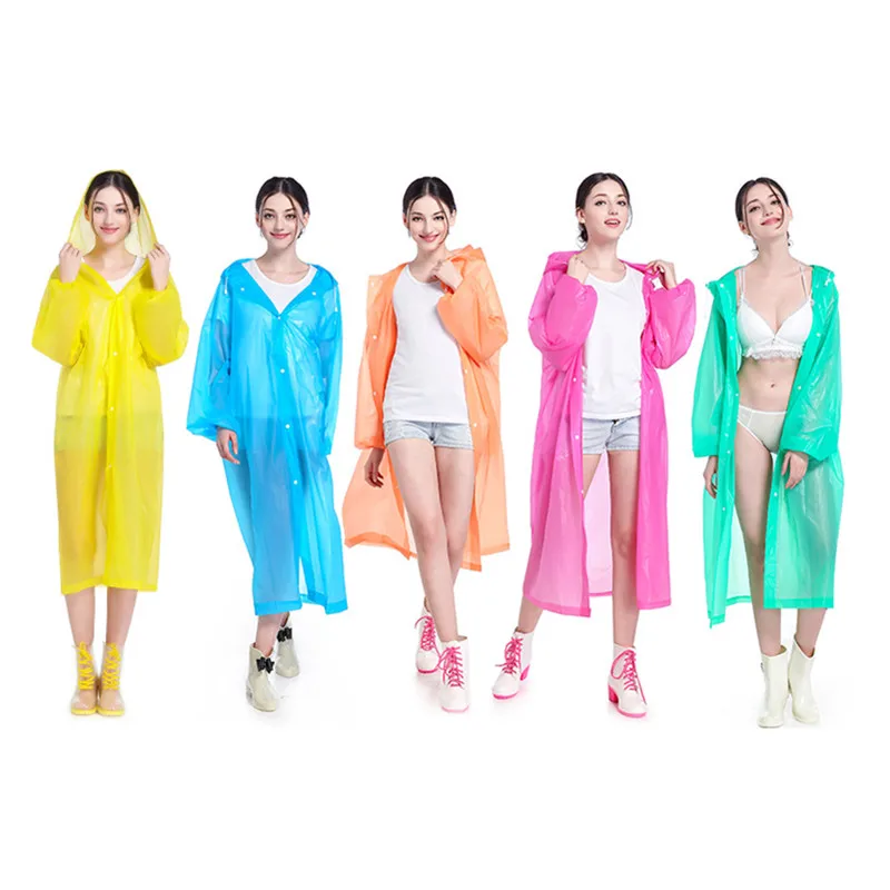 Eva Universal free size personal safe and security Waterproof  protective anti dust Rain coat Poncho