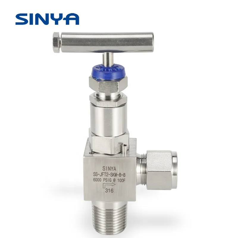 High Temperature Swagelok Style  Pressure Integral Bonnet SS316  SS316  6,000psi  Stainless Steel Butt Weld Tube Needle Valve