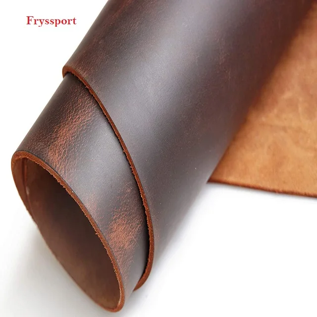Latest Tooling Leather  Thick Finished Full Grain C for Home Decor Workshop Crafting Leather Dark Brown