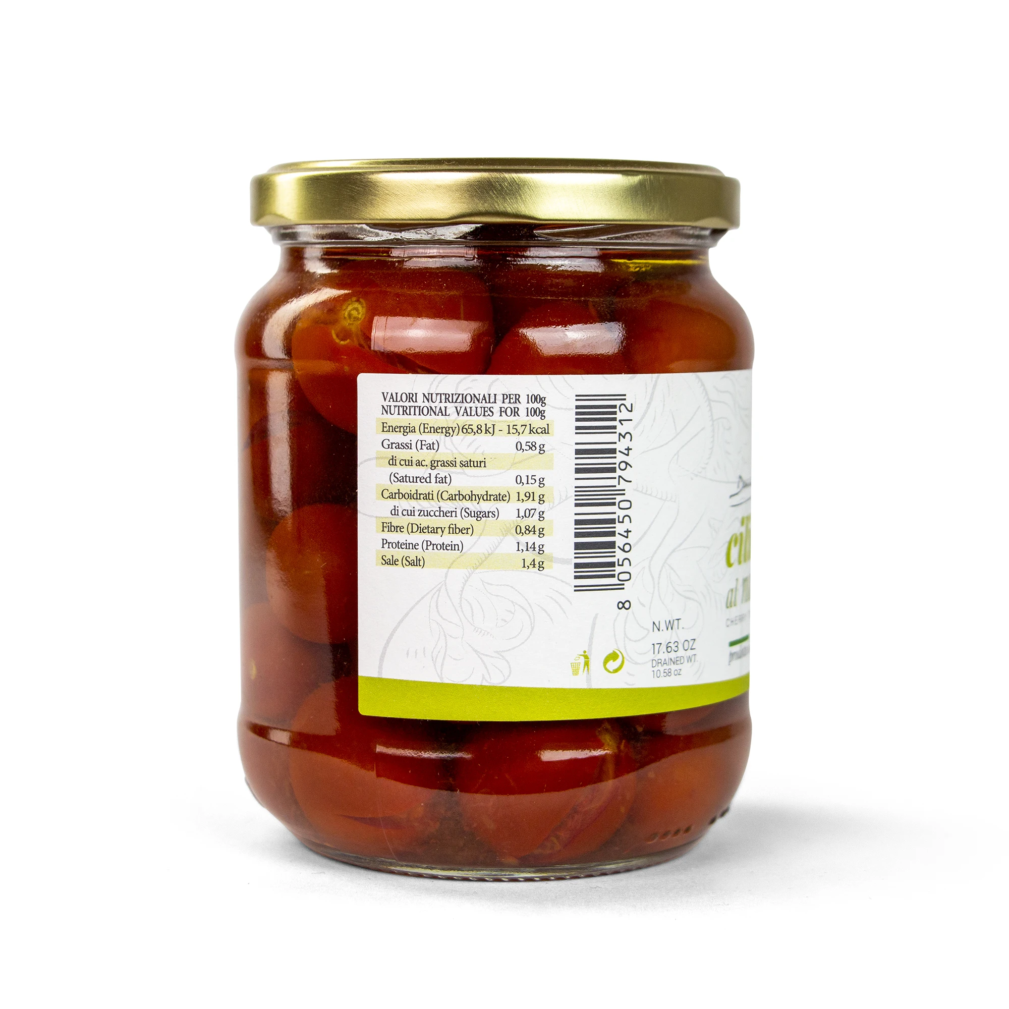 Italian cherry tomatoes in brine 500 g