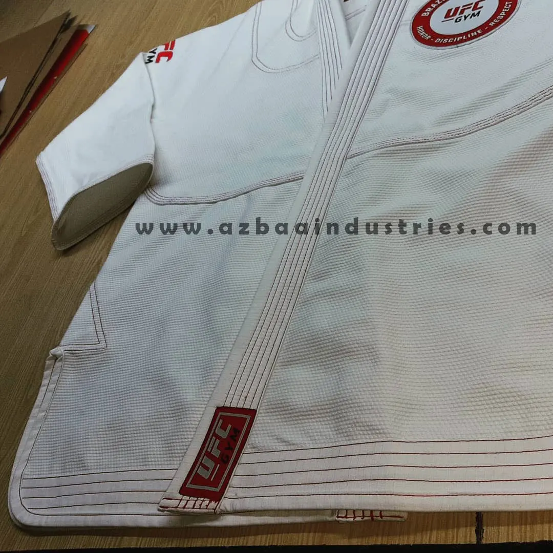 100% Organic cotton Brazilian Jiu Jitsu Gis Custom Made BJJ Gis BJJ Kimonos and pants White