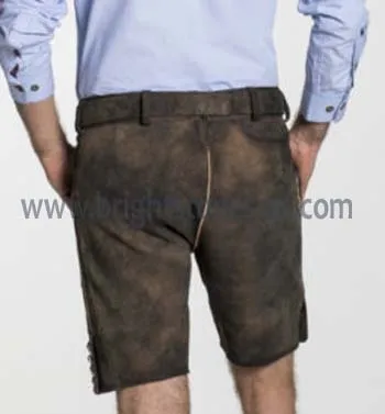 German Bavarian Oktoberfest Trachten Lederhosen Short