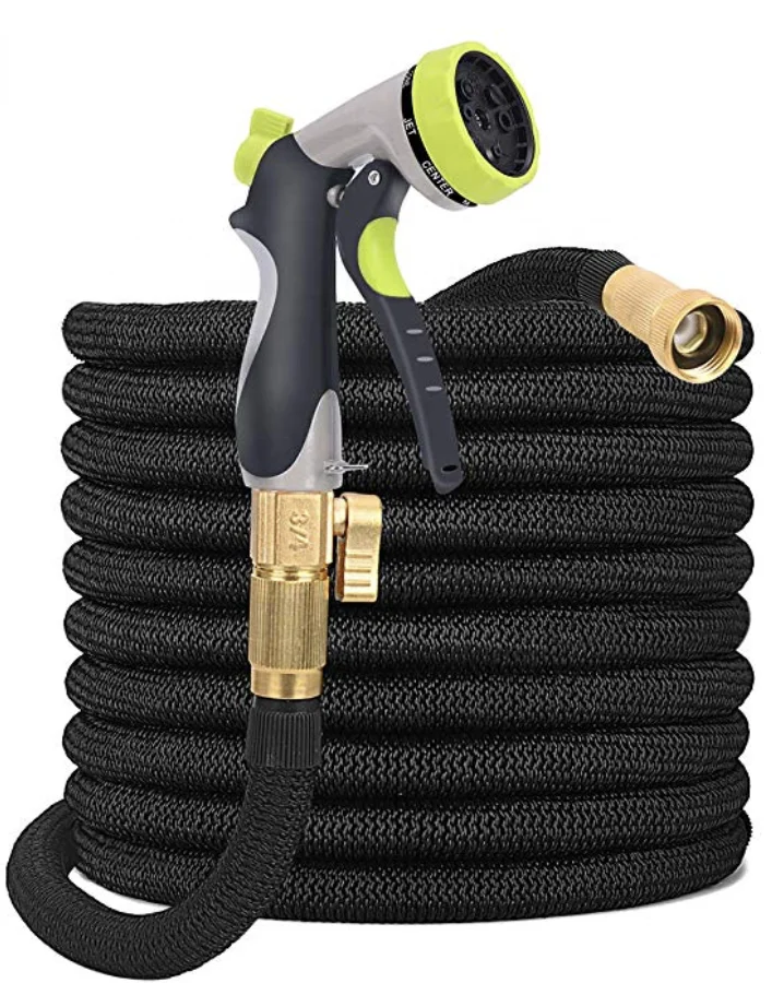 Garden Water Front trigger memory tip , soft grip metal hose spray nozzles, brass tip