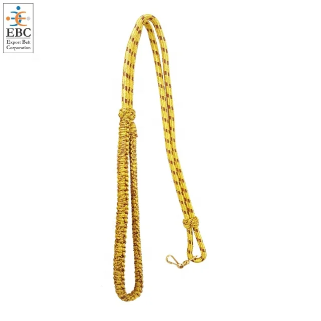 Top Quality Metallic Uniform Lanyard Customized Silk Cord Lanyard Whistle Cord Shoulder Rank Cords in Custom Colors and Sizes
