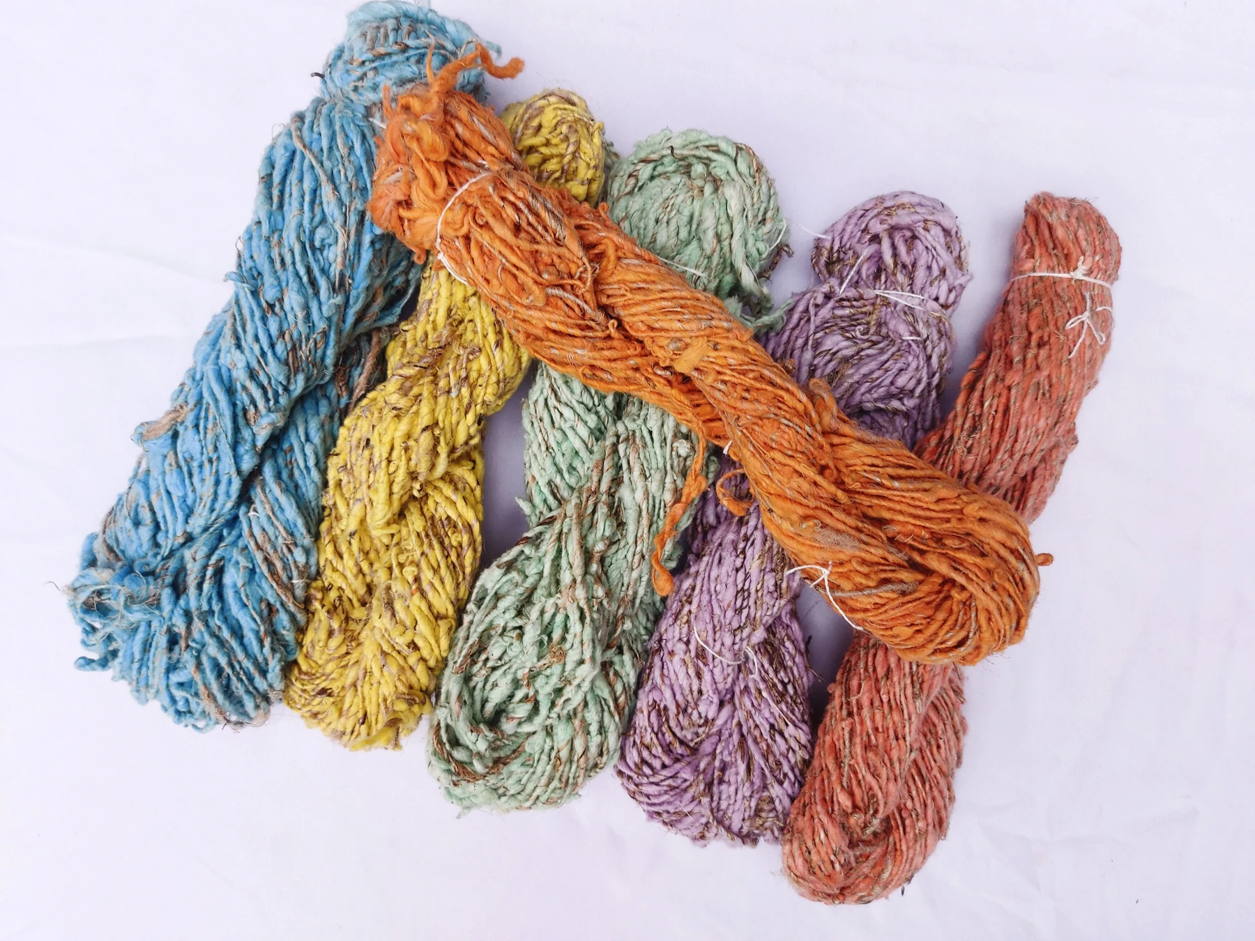 Banana Silk Yarns in Single Solid Dyed Colors