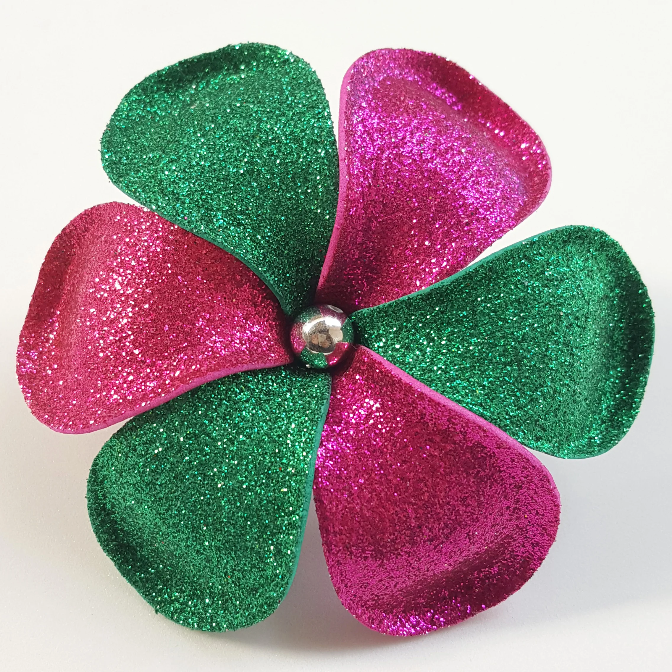 Premium Product of Plumeria Frangipani Foam Flower with glitter color