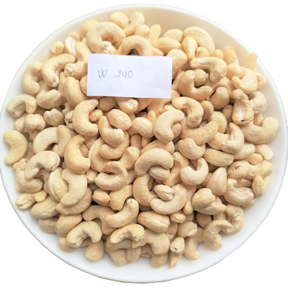
Cashew Nuts for wholesale (W240) from Vietnam / All sizes and Carefully packaged (As requires) 