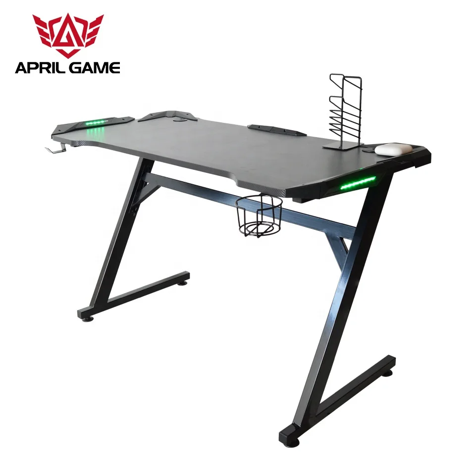 LED Light Computer Gaming Desk Home Office Table RGB PC Desk Modern RGB Right School Furniture GD27-1 Hot Selling