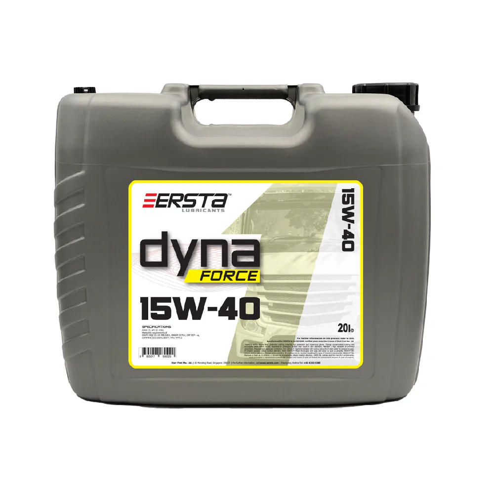 Specification Type lubricant oil 1000L DYNA FORCE SAE 15W40 EERSTA from Singapore suitable for application in mixed fleets