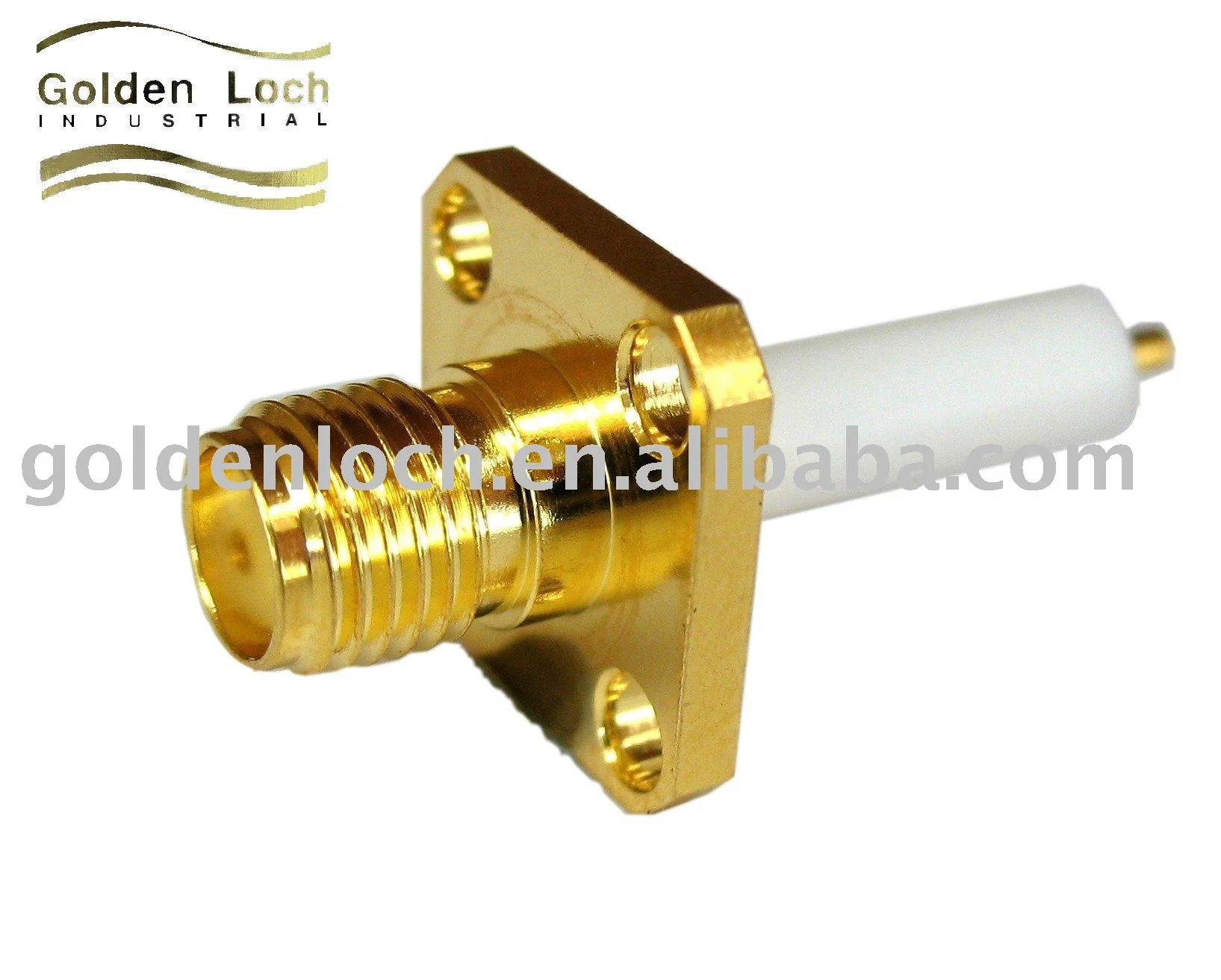 Разъем SMA с 4 отверстиями и фланцевым креплением