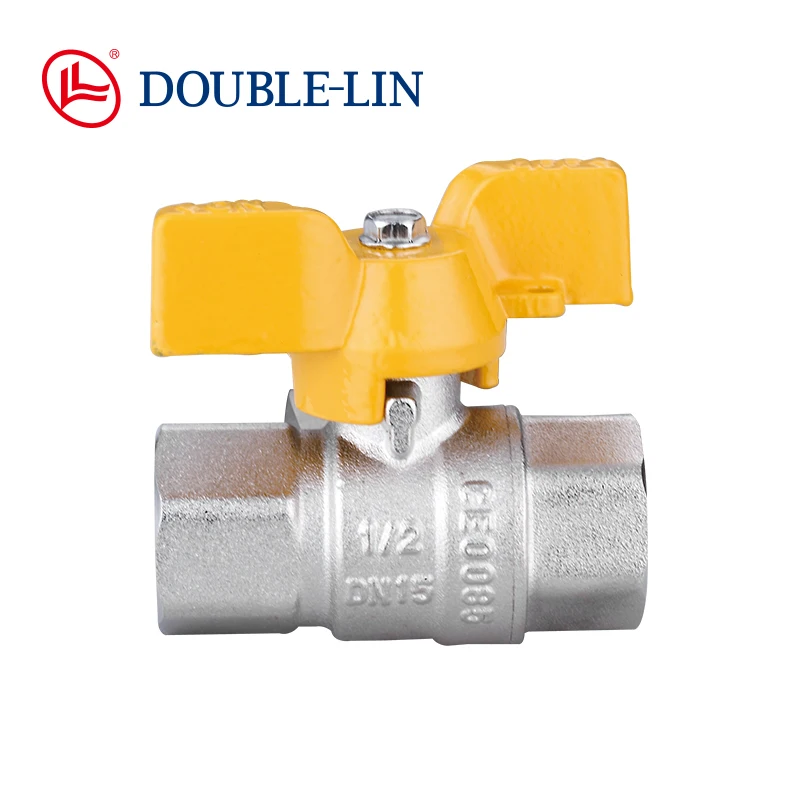 T Handle Female X Female Long Threads 5 Bar 1 Inch Gas Valve