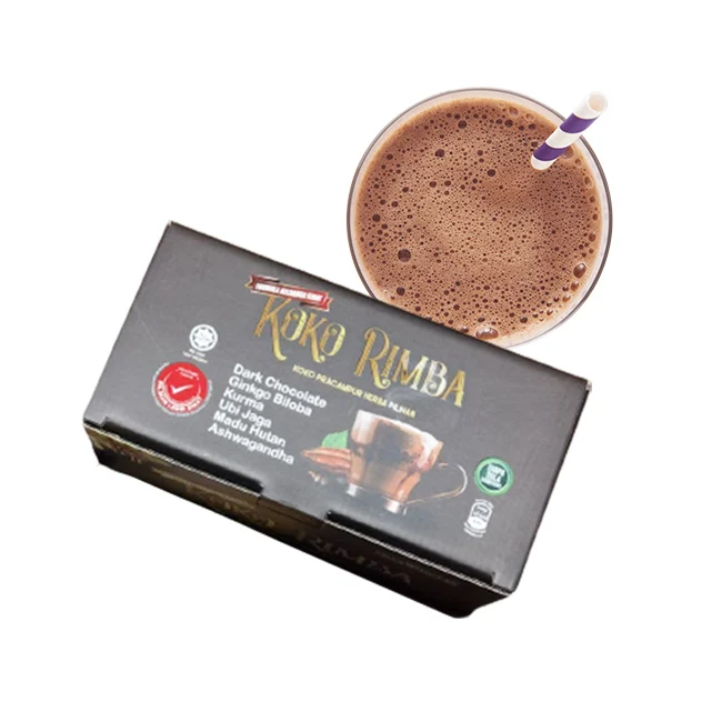 OEM Hot Selling Koko Rimba Powdered Chocolate Beverages Boost Nutritional Drink Good Quality Delicious Premix Drinks