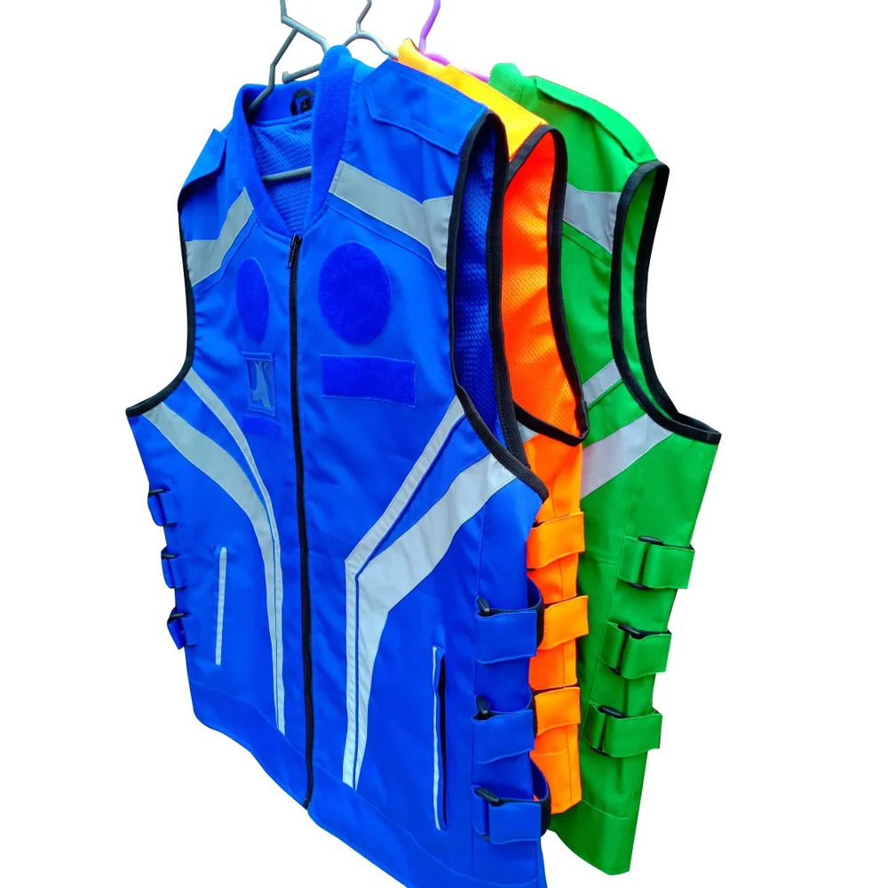 Reflective Safety Vest High Reflective Mesh Visibility Safety Vest in Green Color Sleeveless Vest For Adults